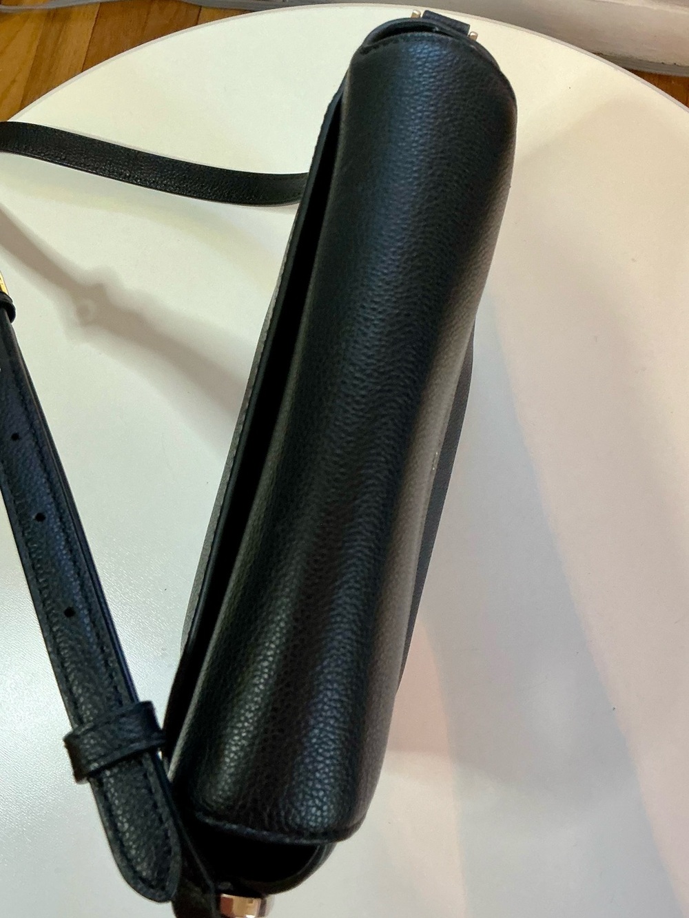 Kate Spade Emmie Flap Crossbody Black Pebbled Leather Retail $299 - Picture 11 of 16